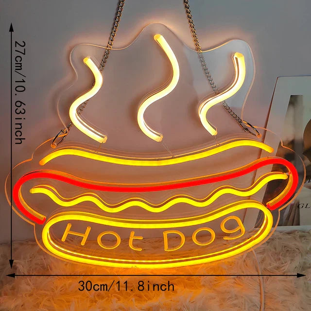 QuickBite - Fast Food Neon Sign Night Light