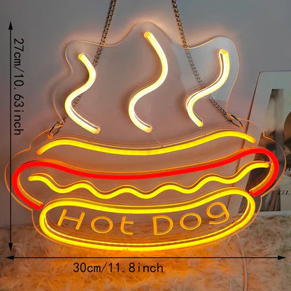 QuickBite - Fast Food Neon Sign Night Light