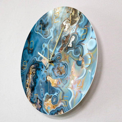 Timeless Marble Art Wall Clock: A Unique Statement Piece