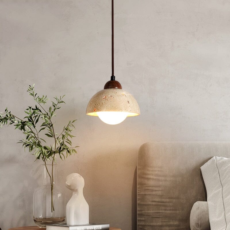 Travertine Wabi Pendants