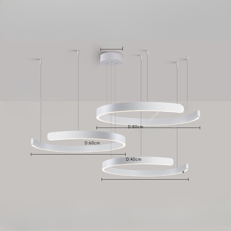 NordicGlow - Round LED Chandelier for Living Room