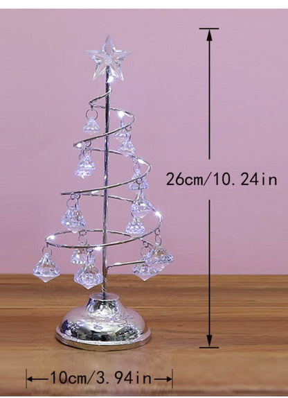 Crystal Christmas Tree Table Lamp