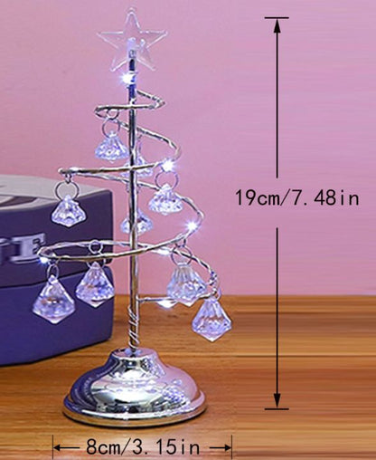 Crystal Christmas Tree Table Lamp