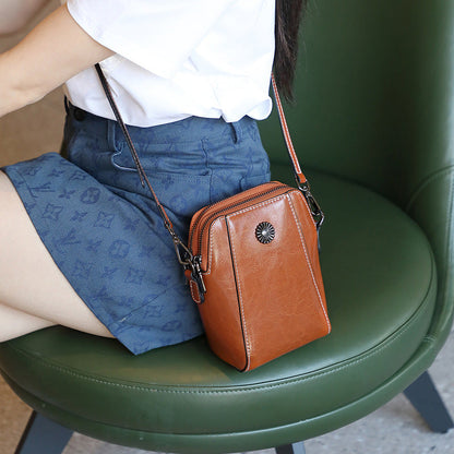 Retro Crossbody Leather Bag™ | Stylish shoulder bag