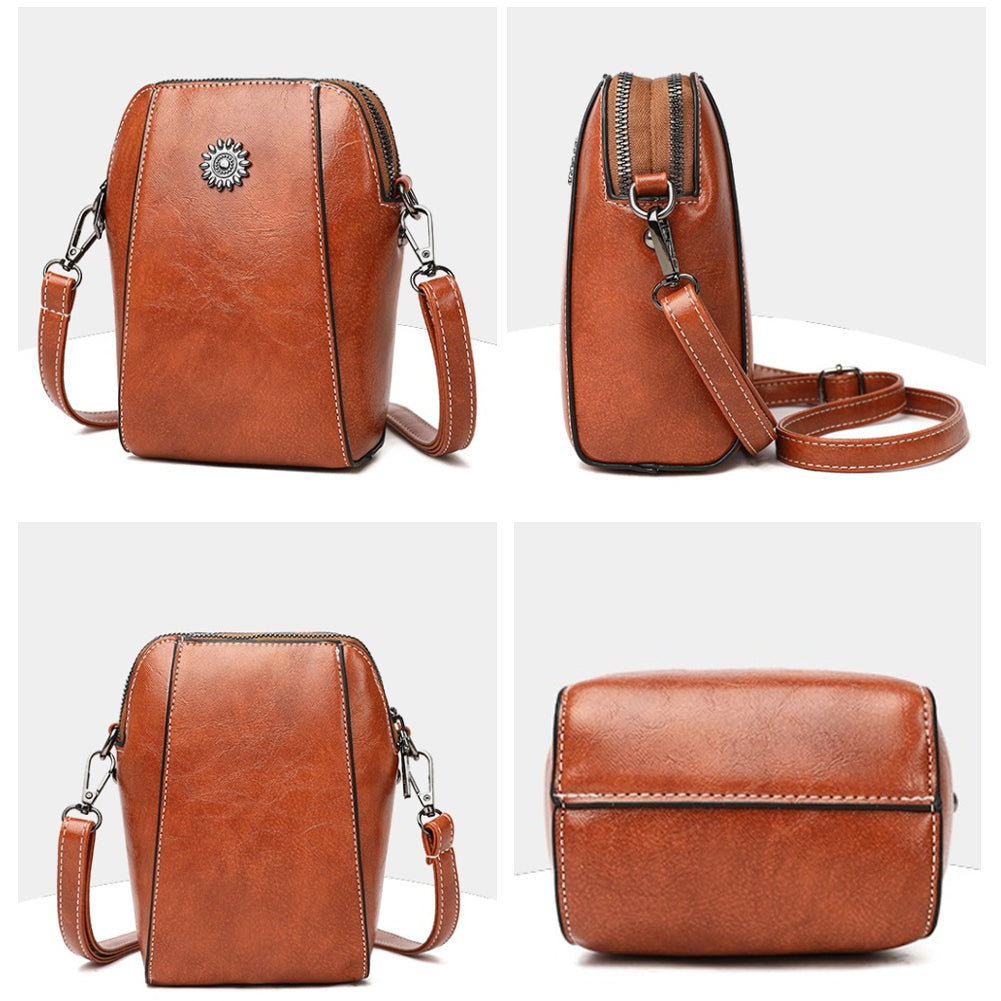 Retro Crossbody Leather Bag™ | Stylish shoulder bag