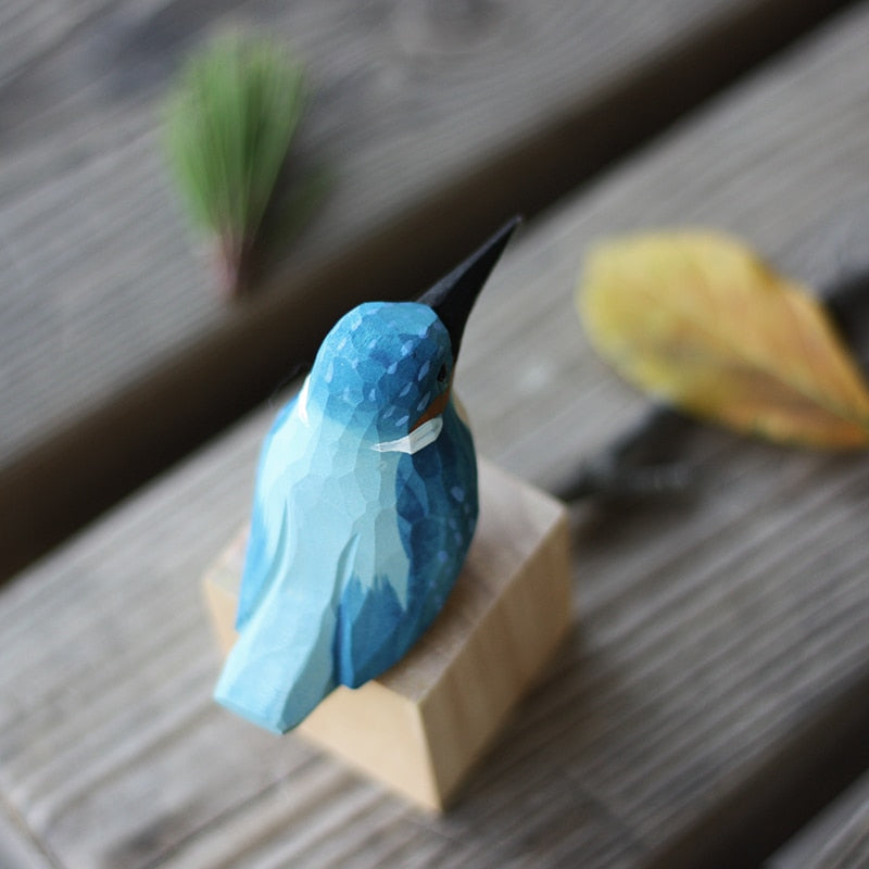 Wooden Bird Figurines