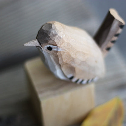 Wooden Bird Figurines