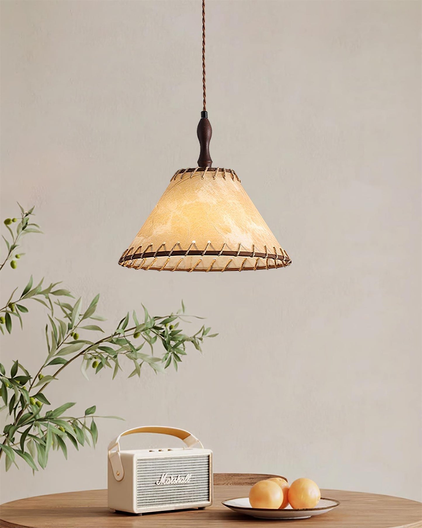 WoodLumiere – Elegant Wooden Pendant Lamp