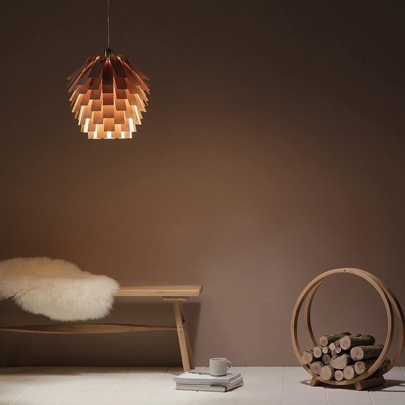 ArtichokeCharm – Rustic hanging lamp in wood