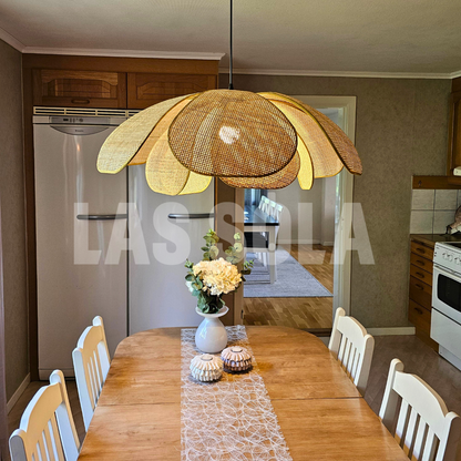 NaturelChic - Hanging Lamp in Reed for the Bedroom