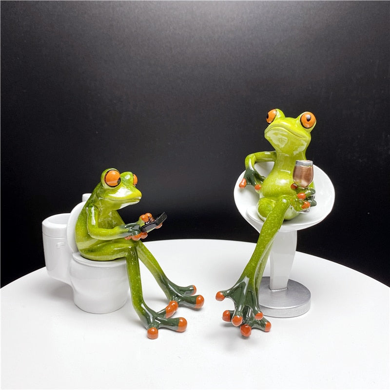 Leggy Frog Figurines