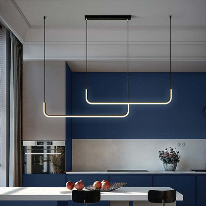 Edge - Modern LED Pendant Lamp in Metal and Silicone