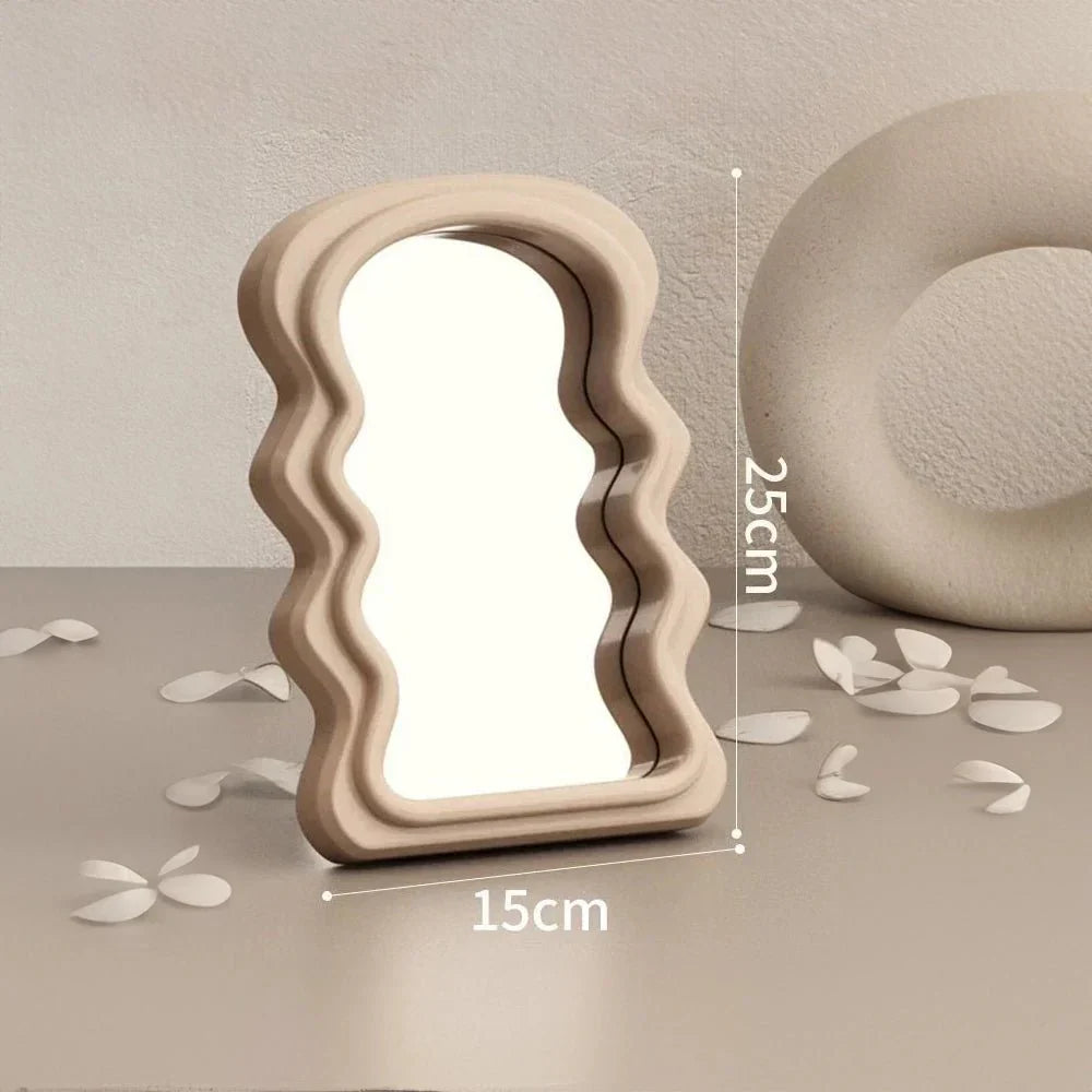 Abstract Cloud Shape Makeup Mirror