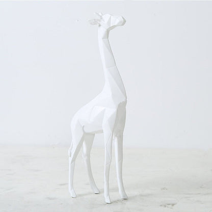 Abstract Geometric  Giraffe Statue