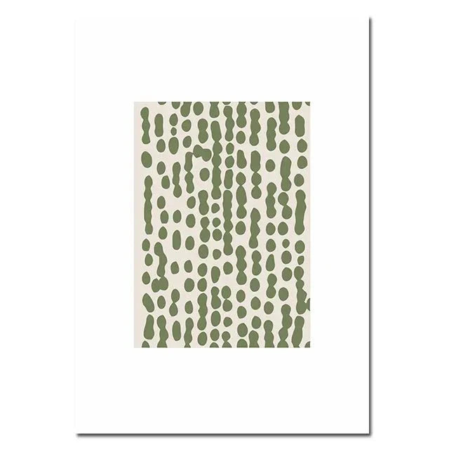 Abstract Green Canvas Wall Art Poster