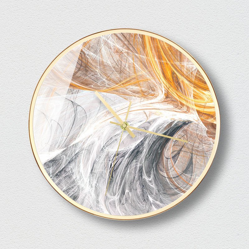 Abstract Marble Wall Clock