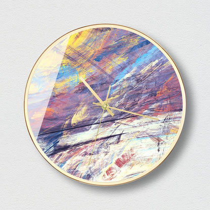 Abstract Marble Wall Clock