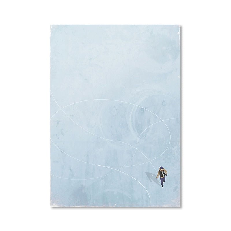 Alone Girl' Minimalist Canvas Print Poster