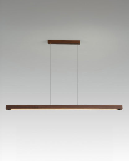 Minimalist Japanese Walnut Pendant Light