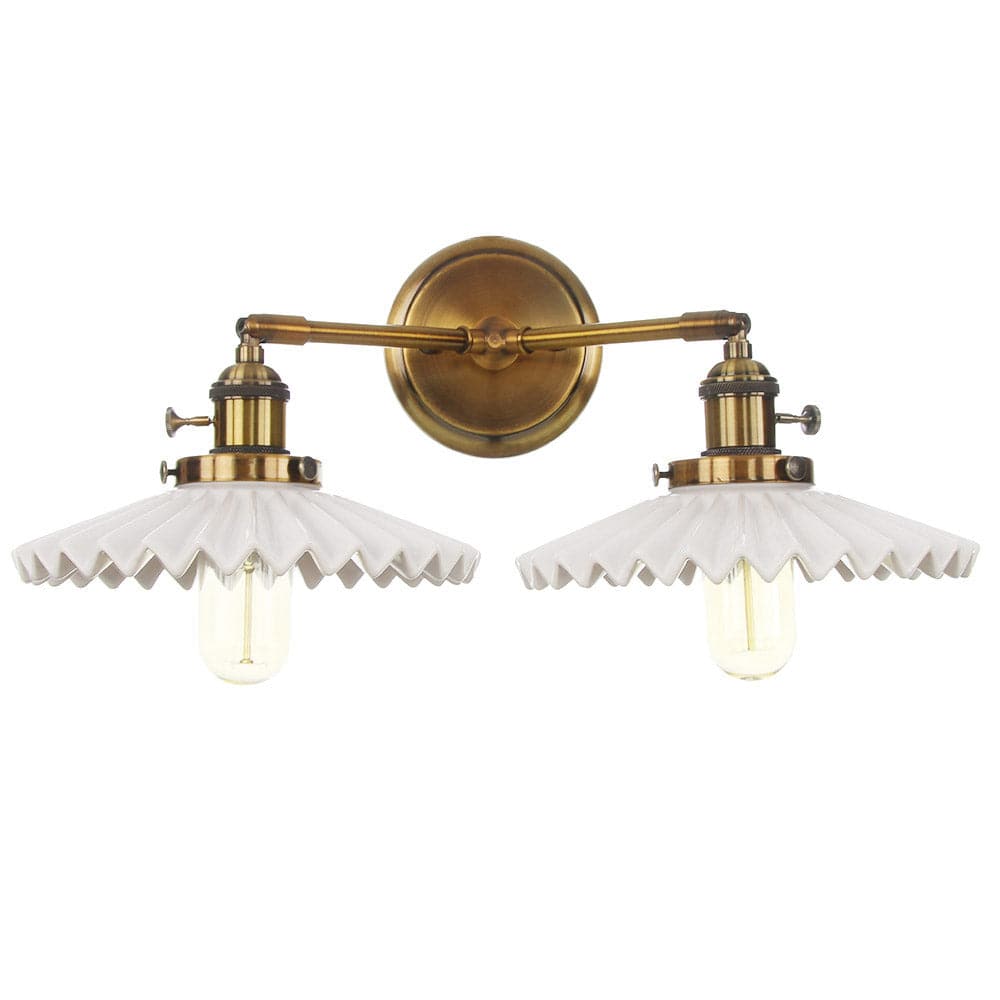 EleganceRetro - Ceramic Lamp with Two Shades