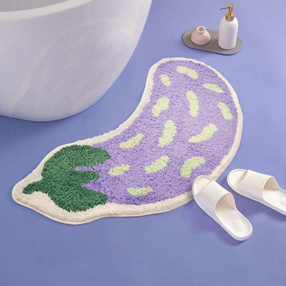 Arc-Shaped Non Slip Fruity Bathroom Mats