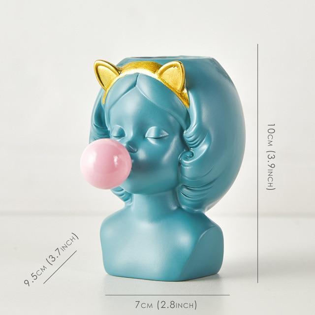 Area Cute Bubblegum Girl Vase