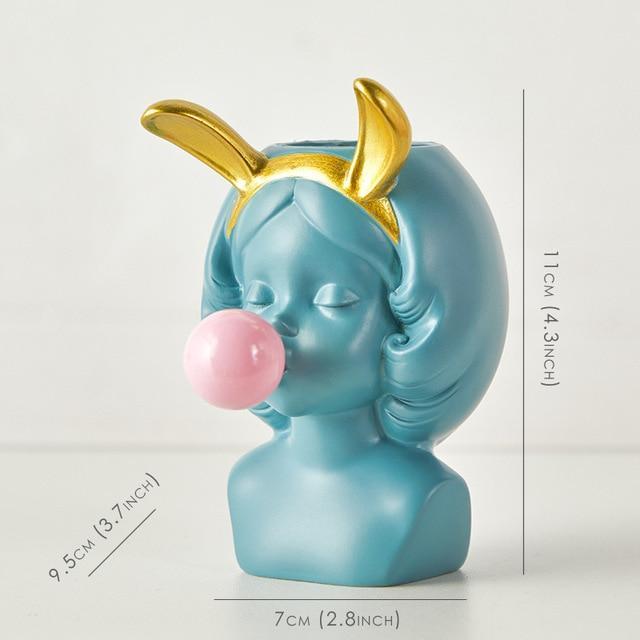 Area Cute Bubblegum Girl Vase