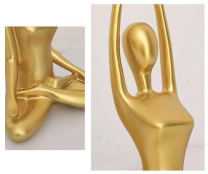 Area Golden Yoga Padmasana Statuette