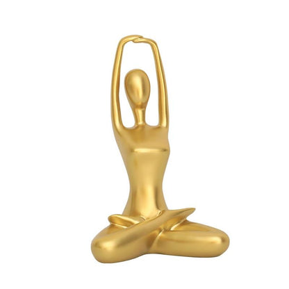 Area Golden Yoga Padmasana Statuette