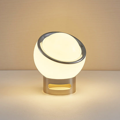 French Opal Bauhaus Table Lamp