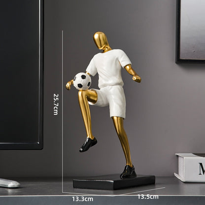 Abstract Football Player Figurine