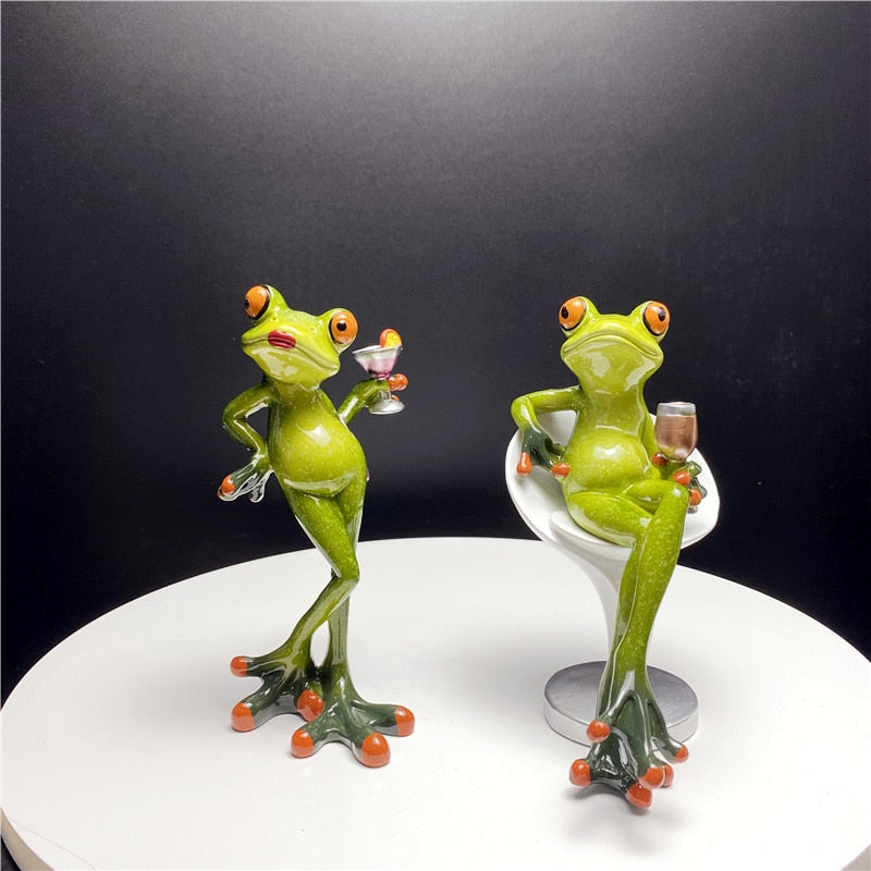 Leggy Frog Figurines