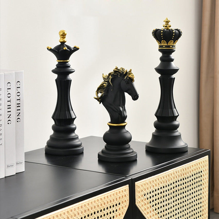 Retro Chess Statue