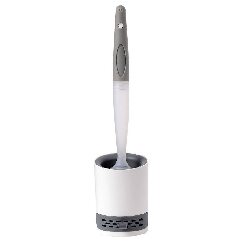 Silicone Toilet Brush with Refillable Dispenser