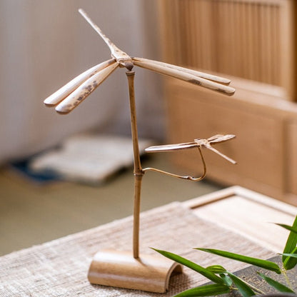 Balance Bamboo Dragonfly Home Decor Sculpture