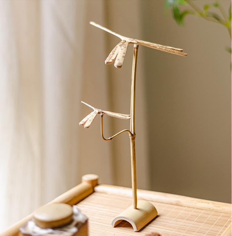 Balance Bamboo Dragonfly Home Decor Sculpture