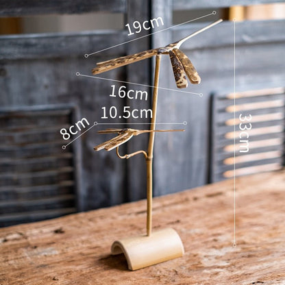 Balance Bamboo Dragonfly Home Decor Sculpture