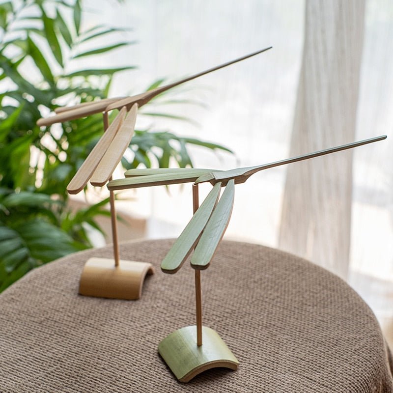 Balance Bamboo Dragonfly Home Decor Sculpture