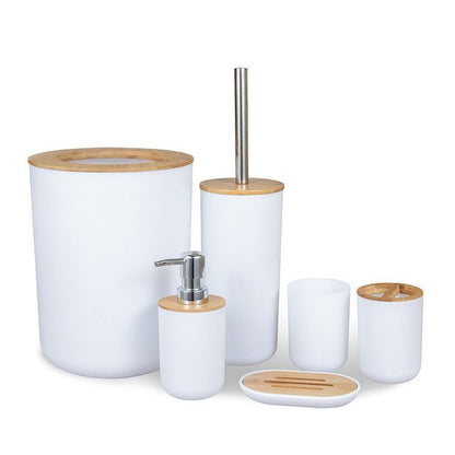 Bamboo Bathroom Set (6Pc)