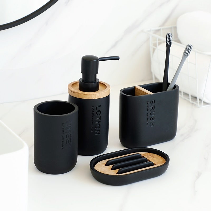 Bamboo Bathroom Set