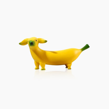 Funny Banana Dog Statue