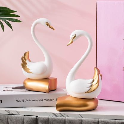 Love Swans Decorative Figurine