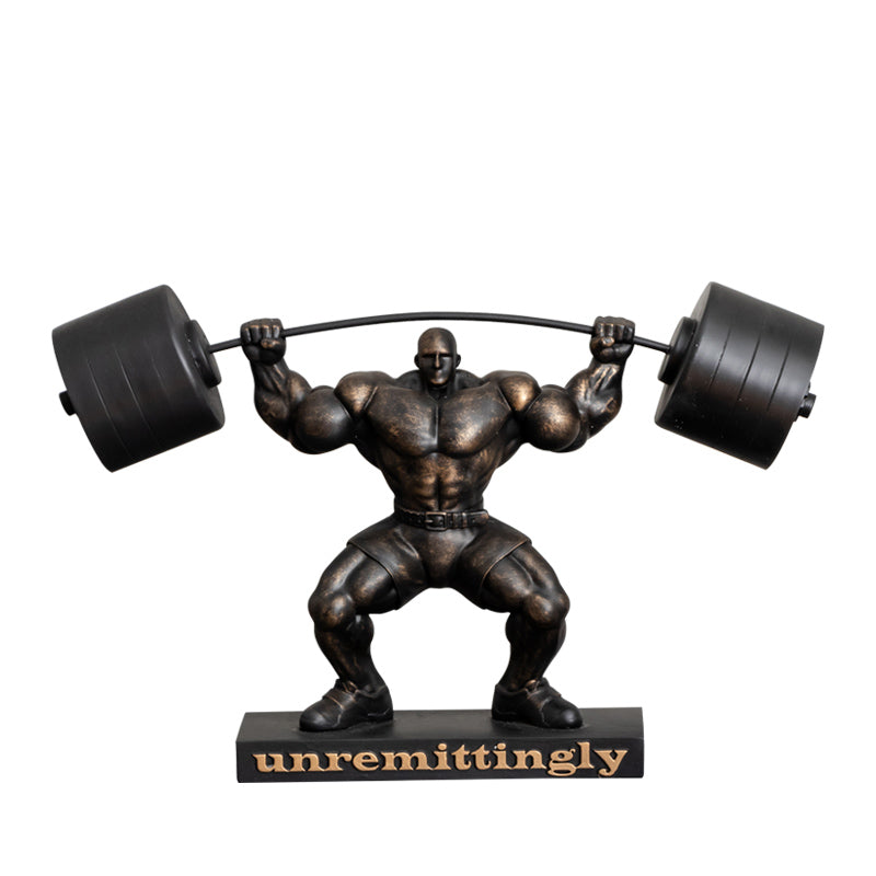 Weightlifting Hercules Decor Statue