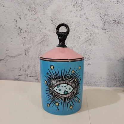 Big Eye' Starry Sky Candle Holder With Lid