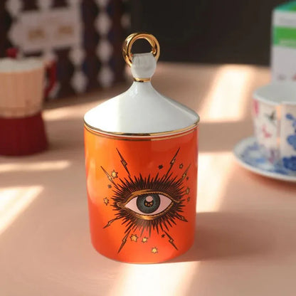 Big Eye' Starry Sky Candle Holder With Lid