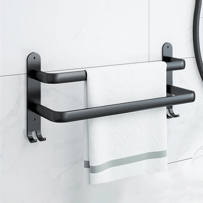 Black Metal Bathroom Towel Rail