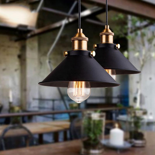 Black Vintage Industrial Pendant Lights