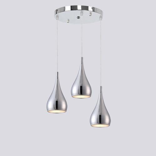 Black, White & Silver Minimalist LED Pendant Lights