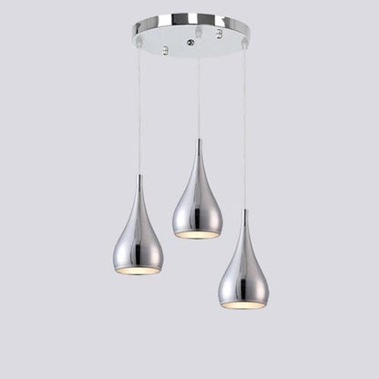 Black, White & Silver Minimalist LED Pendant Lights