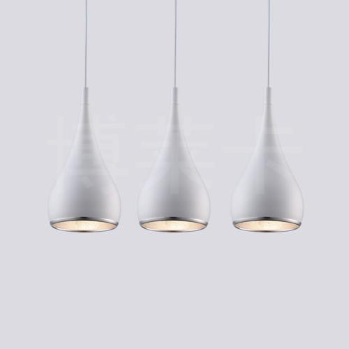 Black, White & Silver Minimalist LED Pendant Lights